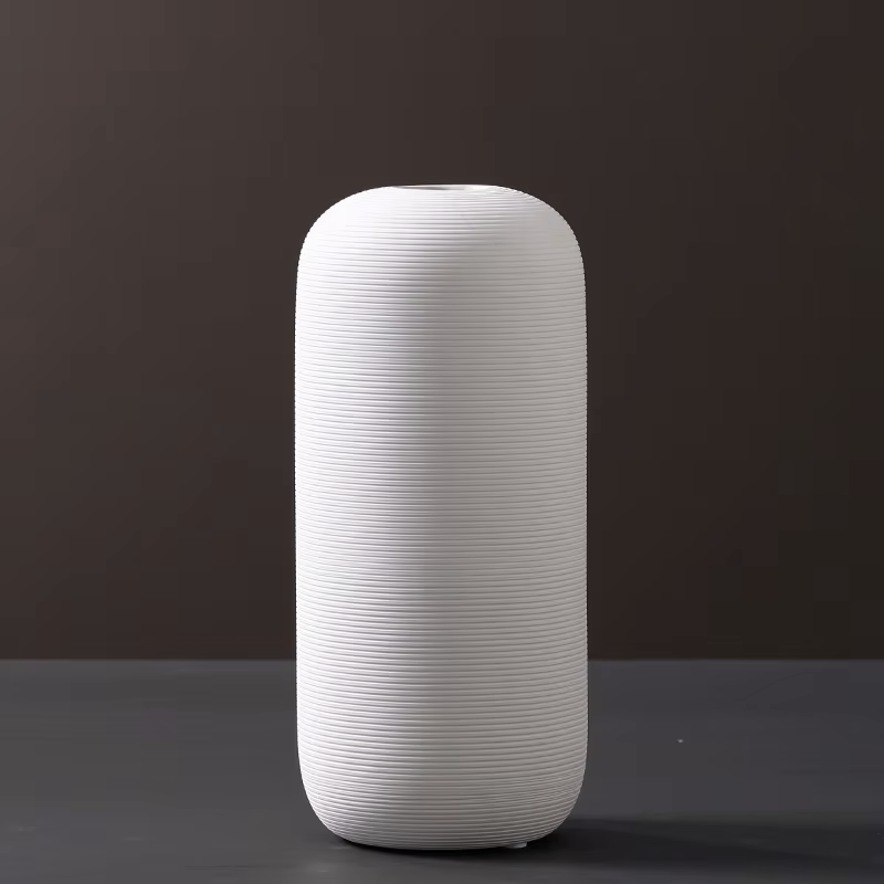 Minimalist Ribbed Vase