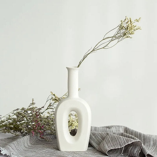 White Nordic Vase