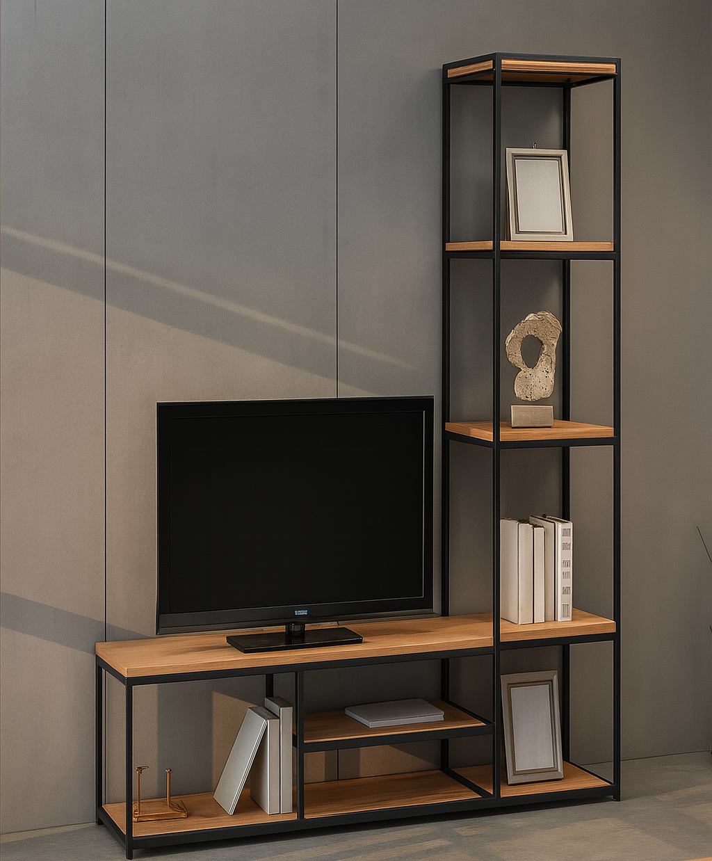 INFINITY 120 + TALL TV TABLE