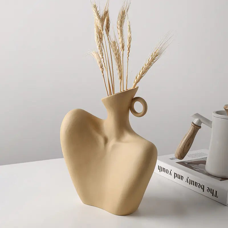 Figural Handle Vase