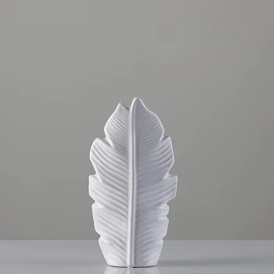 Maple Leaf Ceramic Vase
