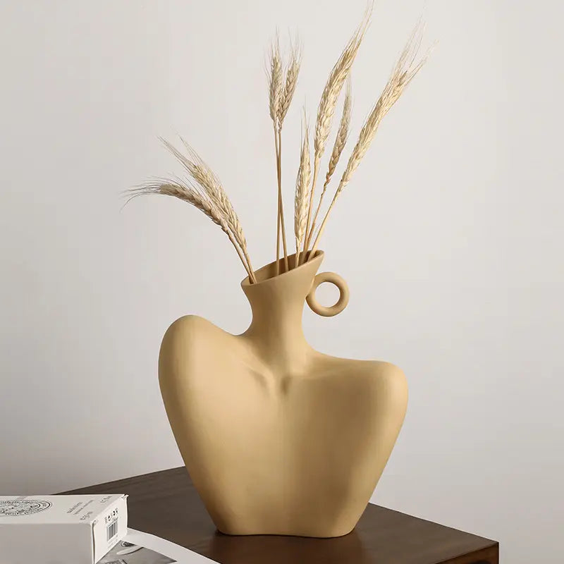 Figural Handle Vase